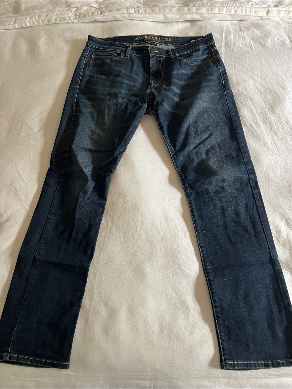 American Eagle Outfitters Men’s Dark Indigo Straight Jeans